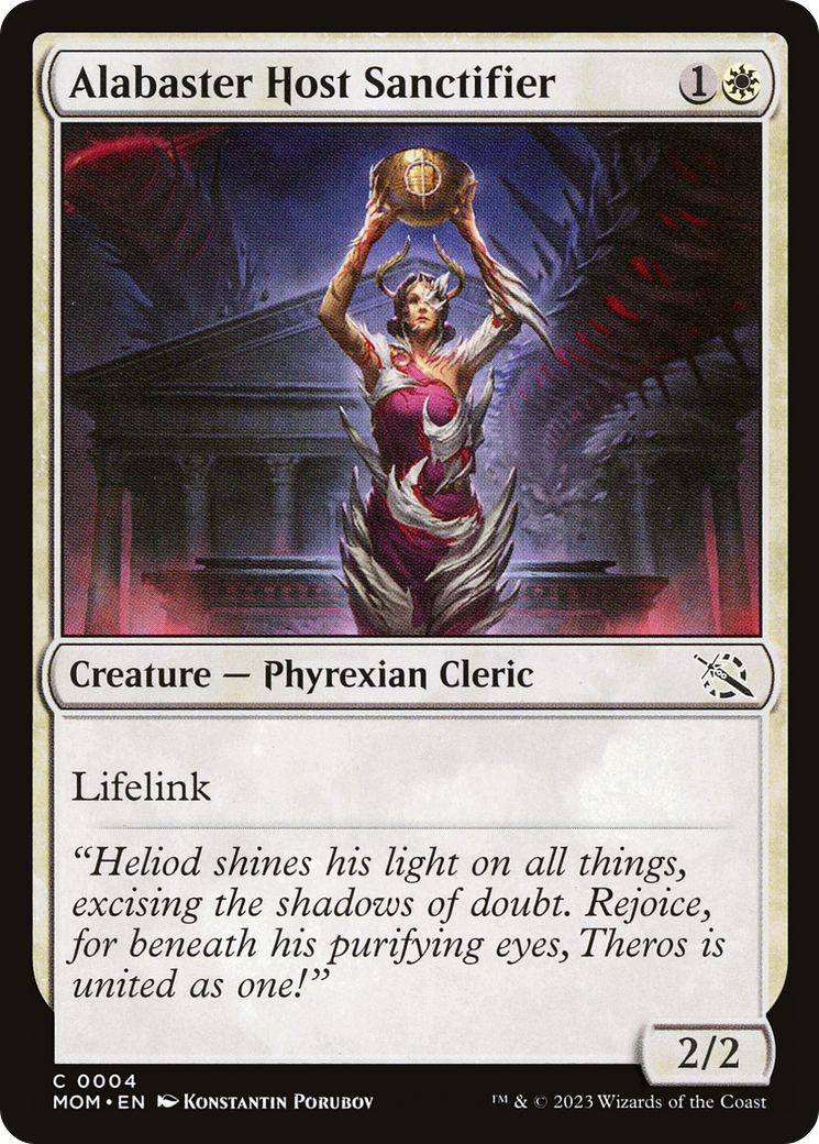 Magic: The Gathering - Alabaster Host Sanctifier Foil - March of the Machine