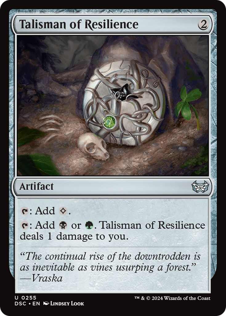 Magic: The Gathering - Talisman of Resilience - Duskmourn: House of Horror Commander