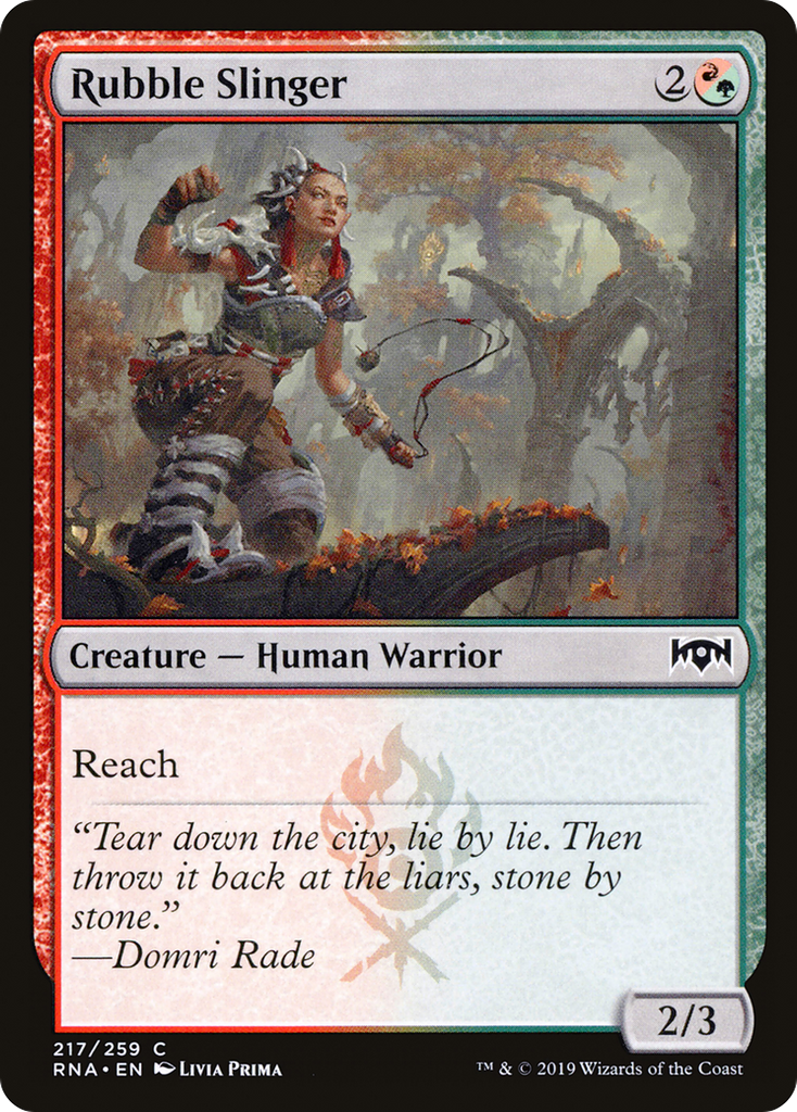 Magic: The Gathering - Rubble Slinger Foil - Ravnica Allegiance