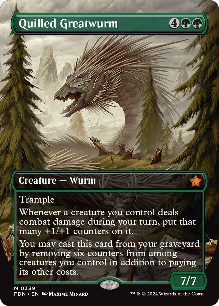 Magic: The Gathering - Quilled Greatwurm Foil - Foundations