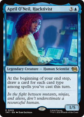 Magic: The Gathering - April O'Neil, Hacktivist Foil - Teenage Mutant Ninja Turtles