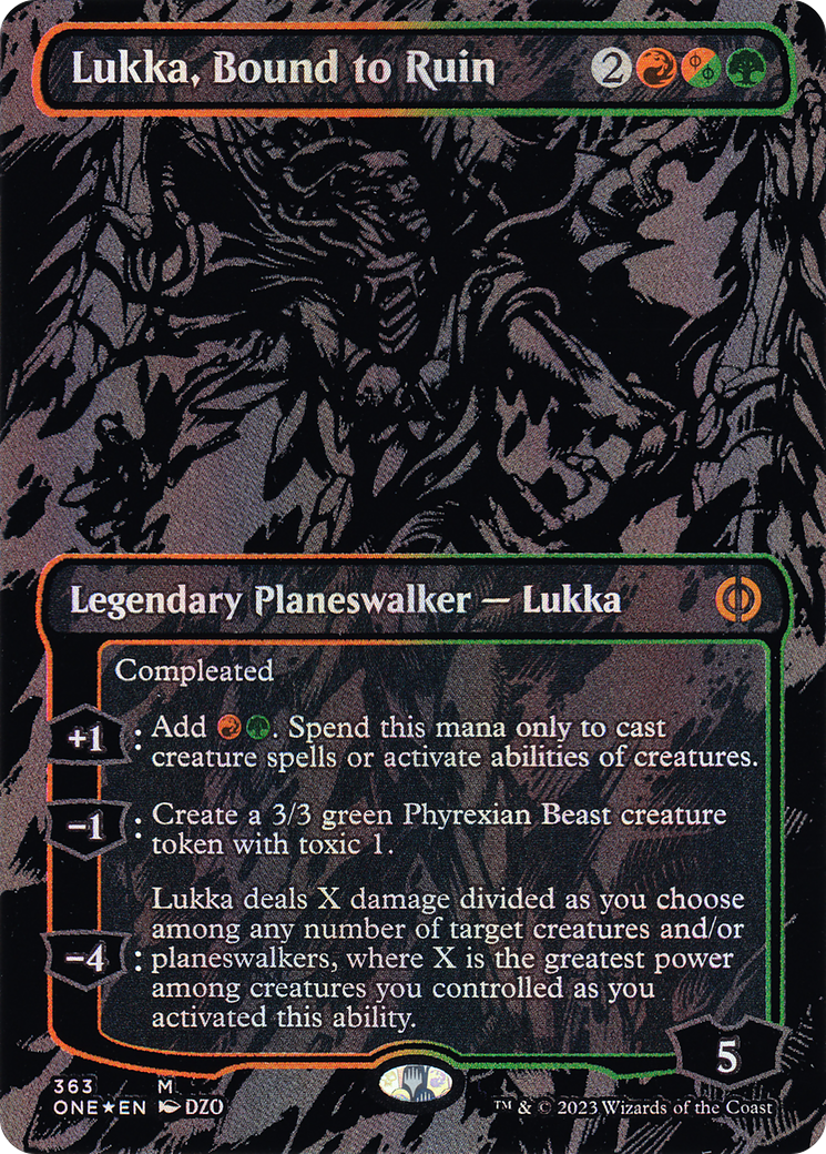Magic: The Gathering - Lukka, Bound to Ruin Foil - Phyrexia: All Will Be One
