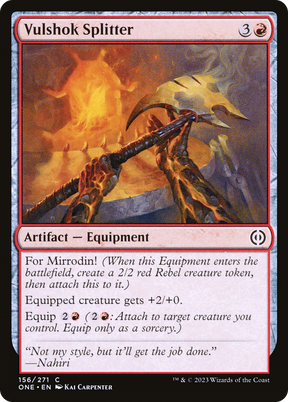 Magic: The Gathering - Vulshok Splitter - Phyrexia: All Will Be One