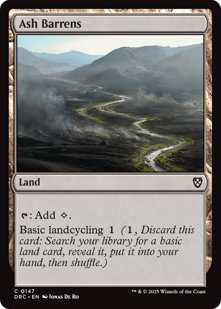 Magic: The Gathering - Ash Barrens - Aetherdrift Commander