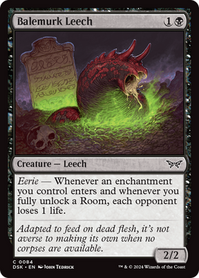 Magic: The Gathering - Balemurk Leech Foil - Duskmourn: House of Horror
