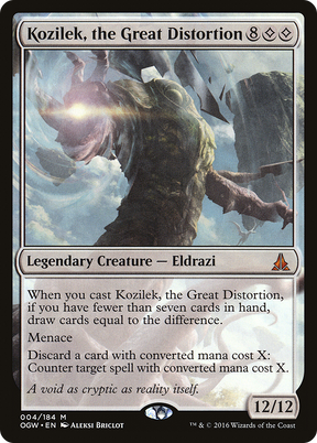 Magic: The Gathering - Kozilek, the Great Distortion Foil - Oath of the Gatewatch