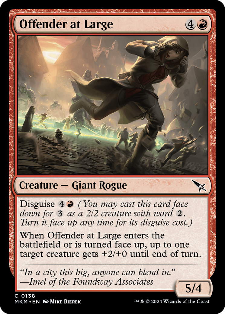 Magic: The Gathering - Offender at Large Foil - Murders at Karlov Manor