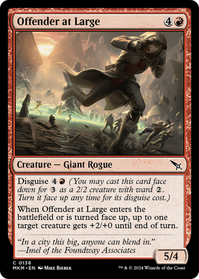 Magic: The Gathering - Offender at Large Foil - Murders at Karlov Manor