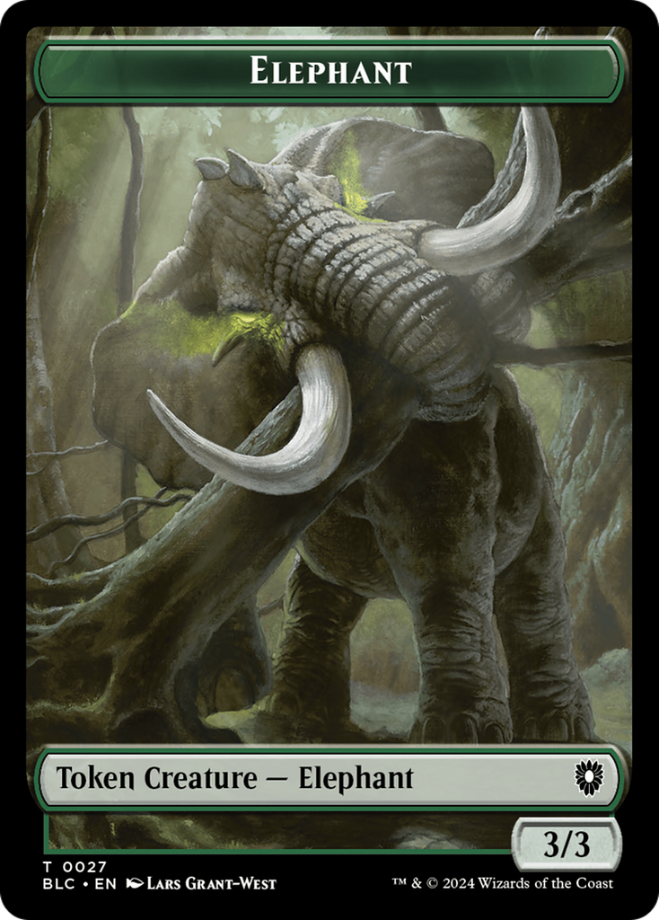 Magic: The Gathering - Elephant Token - Bloomburrow Commander Tokens