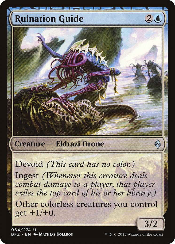 Magic: The Gathering - Ruination Guide Foil - Battle for Zendikar