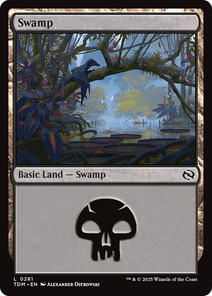 Magic: The Gathering - Swamp #281 Foil - Tarkir: Dragonstorm