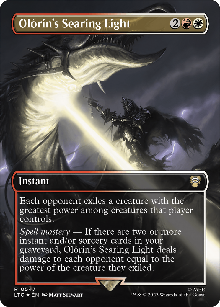 Magic: The Gathering - Olórin's Searing Light Foil - Tales of Middle-earth Commander