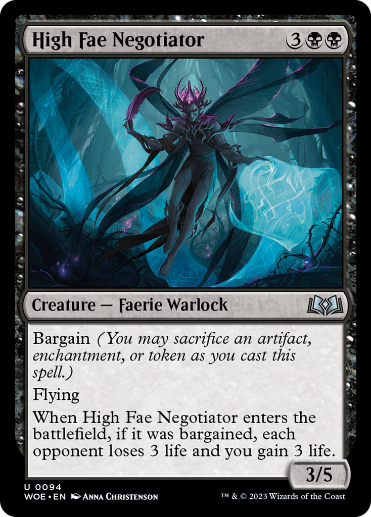 Magic: The Gathering - High Fae Negotiator - Wilds of Eldraine