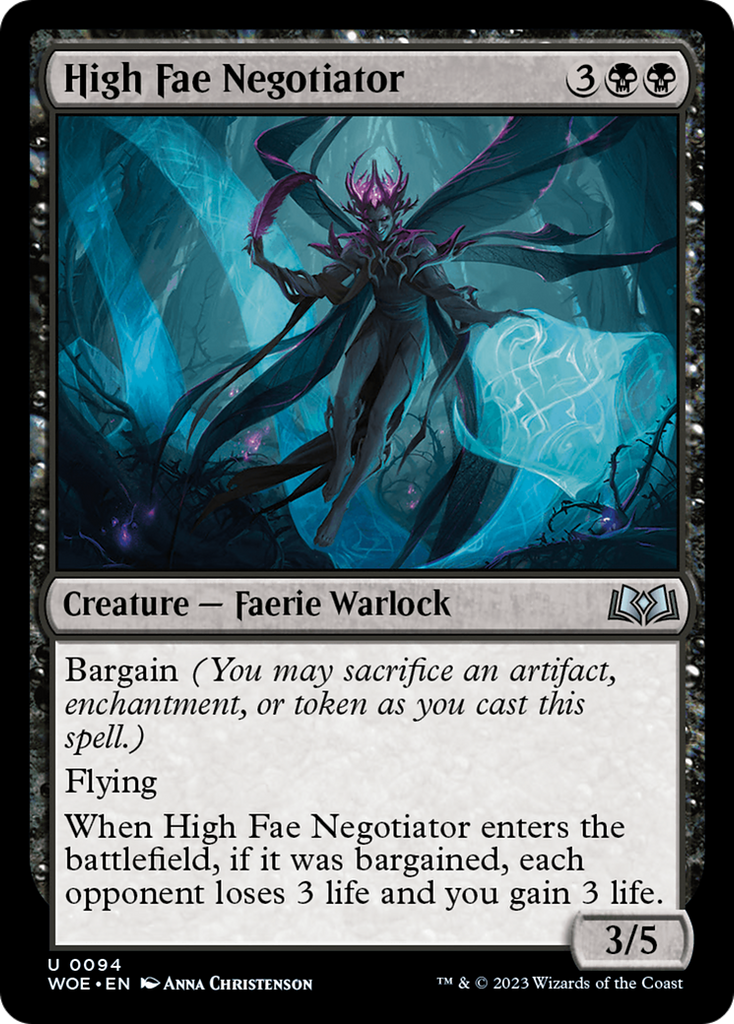 Magic: The Gathering - High Fae Negotiator Foil - Wilds of Eldraine