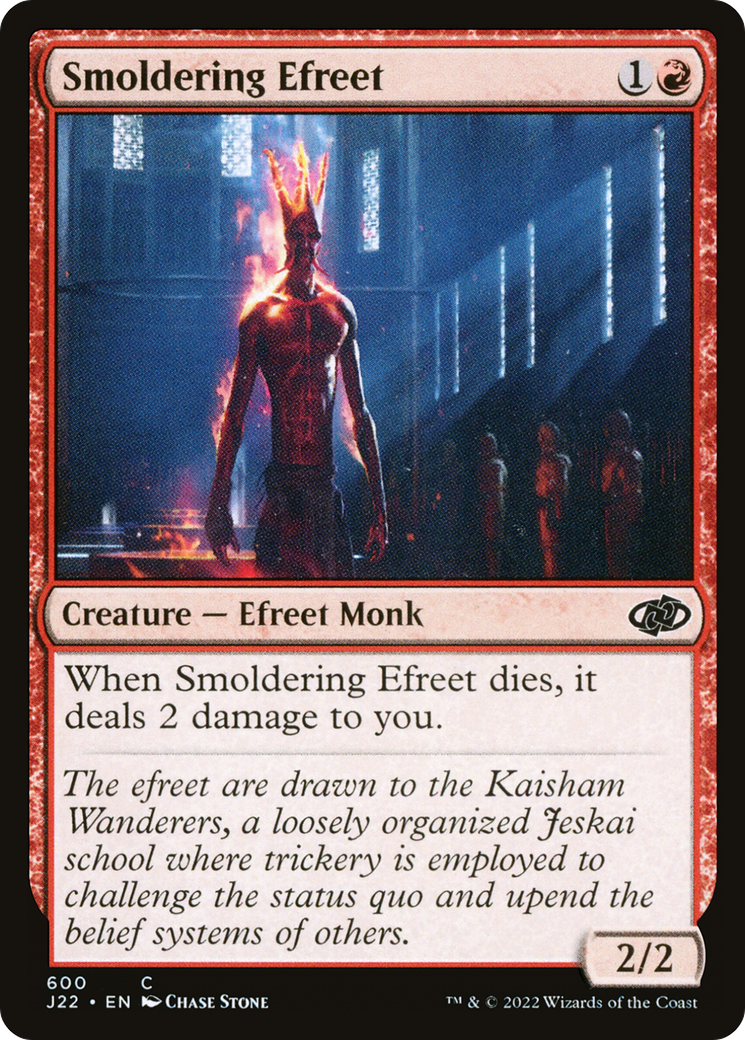 Magic: The Gathering - Smoldering Efreet - Jumpstart 2022