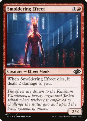 Magic: The Gathering - Smoldering Efreet - Jumpstart 2022