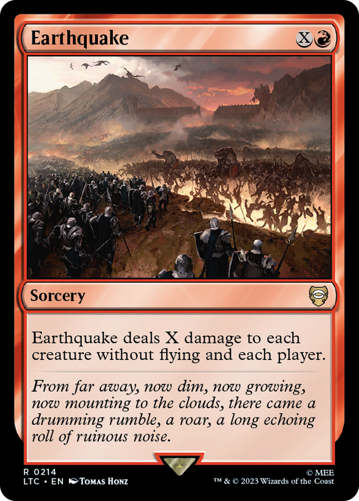 Magic: The Gathering - Earthquake - Tales of Middle-earth Commander