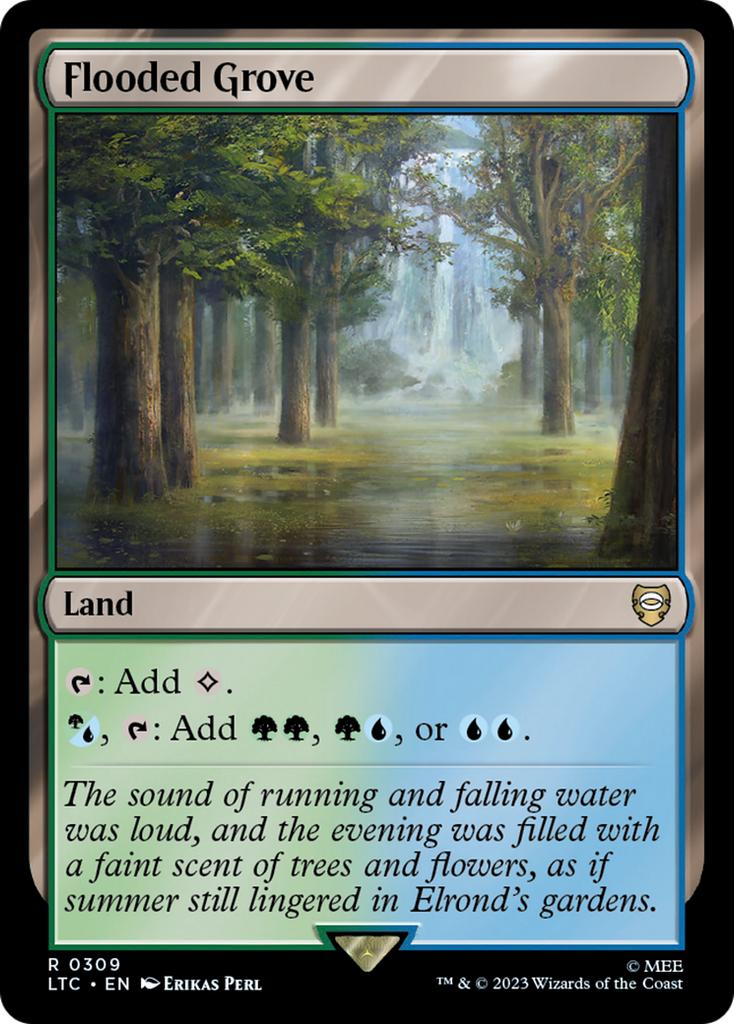 Magic: The Gathering - Flooded Grove - Tales of Middle-earth Commander
