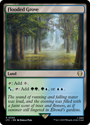 Magic: The Gathering - Flooded Grove - Tales of Middle-earth Commander