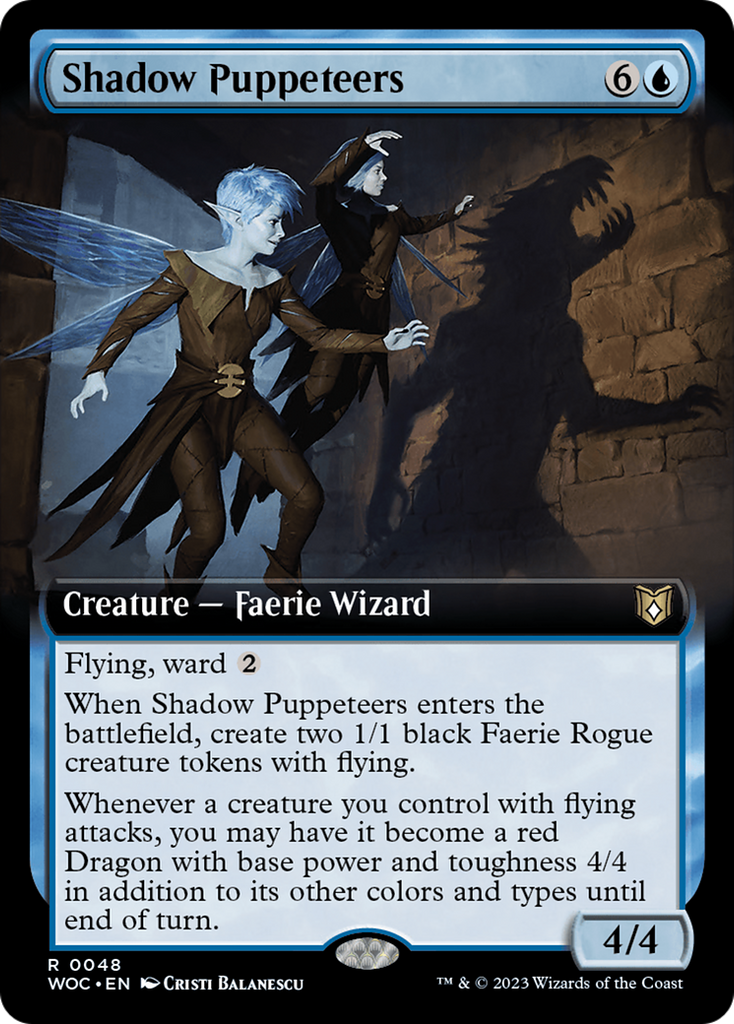 Magic: The Gathering - Shadow Puppeteers - Wilds of Eldraine Commander