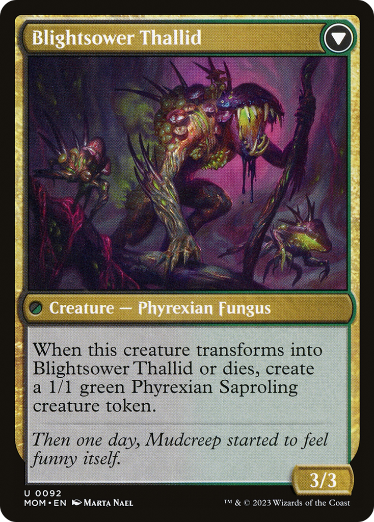 Magic: The Gathering - Blightreaper Thallid // Blightsower Thallid Foil - March of the Machine