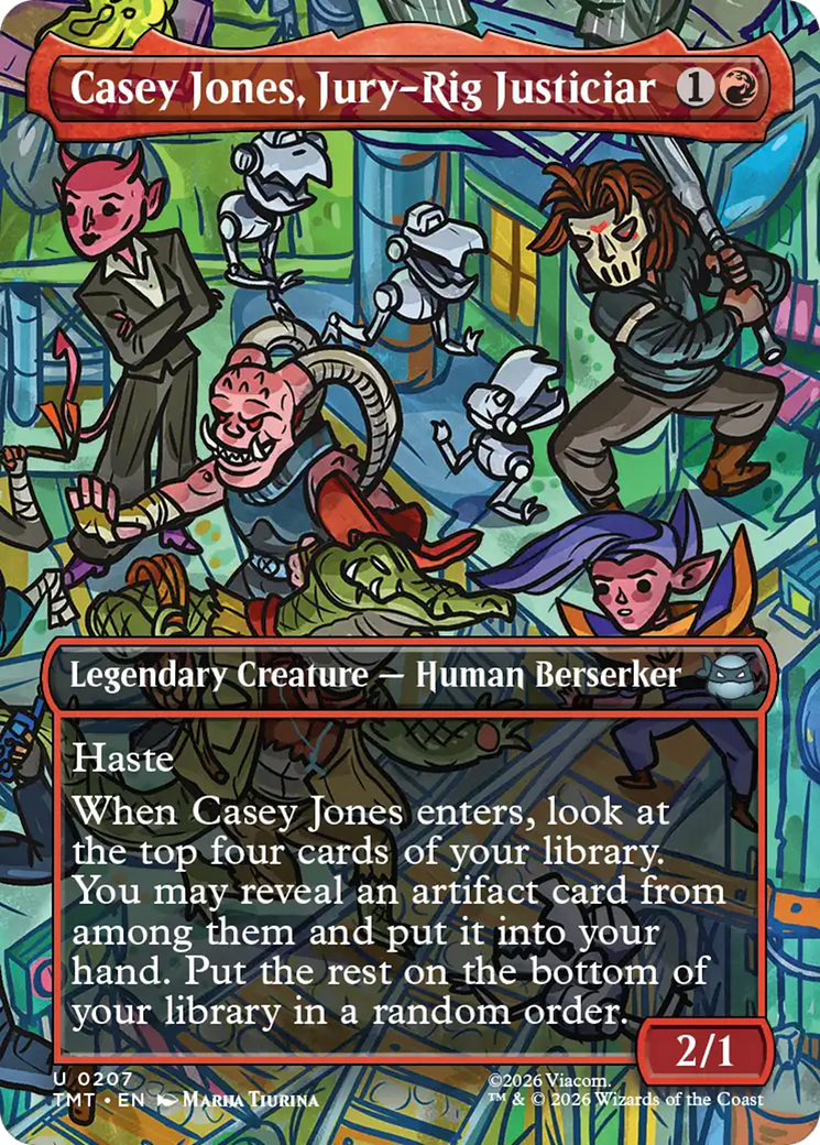 Magic: The Gathering - Casey Jones, Jury-Rig Justiciar - Teenage Mutant Ninja Turtles