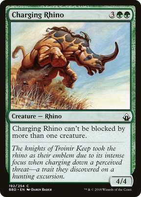 Magic: The Gathering - Charging Rhino Foil - Battlebond