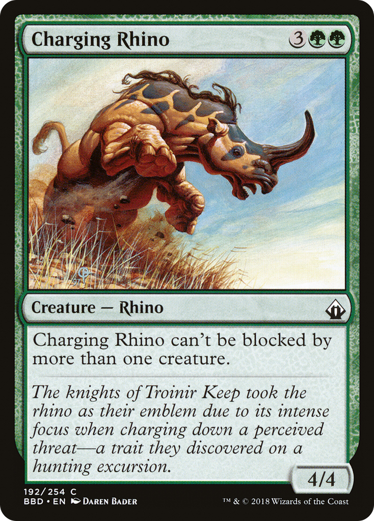 Magic: The Gathering - Charging Rhino Foil - Battlebond