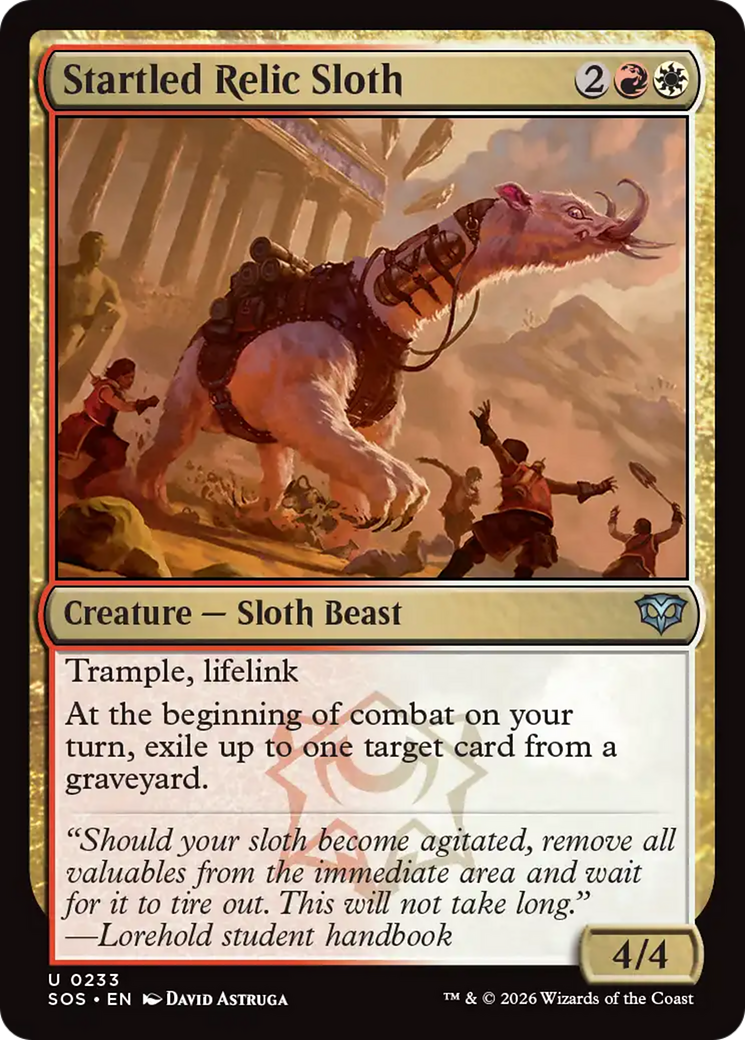 Magic: The Gathering - Startled Relic Sloth - Secrets of Strixhaven