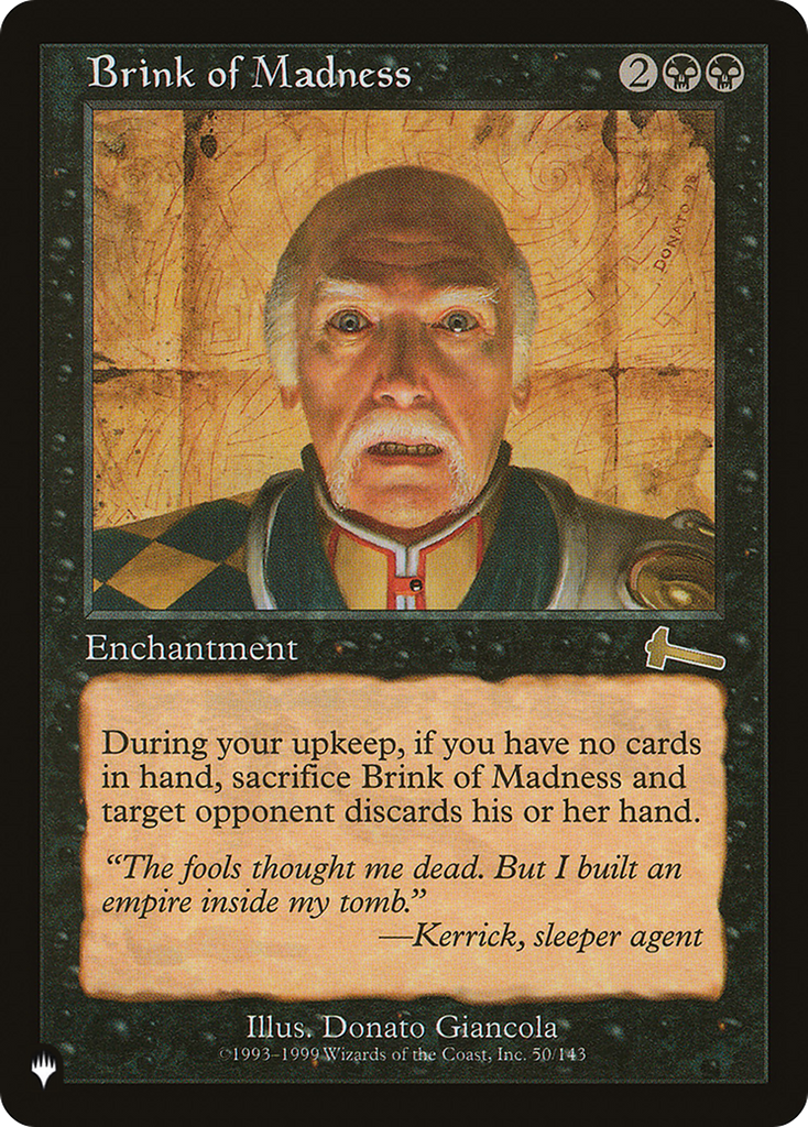 Magic: The Gathering - Brink of Madness - The List