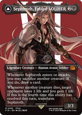 Magic: The Gathering - Sephiroth, Fabled SOLDIER // Sephiroth, One-Winged Angel Foil - Final Fantasy