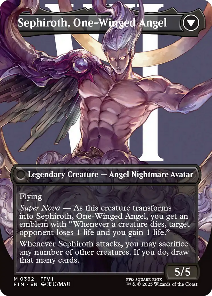 Magic: The Gathering - Sephiroth, Fabled SOLDIER // Sephiroth, One-Winged Angel Foil - Final Fantasy