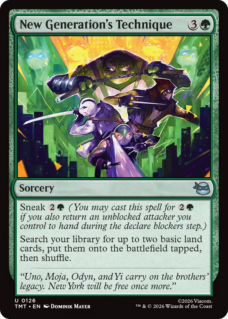 Magic: The Gathering - New Generation's Technique Foil - Teenage Mutant Ninja Turtles