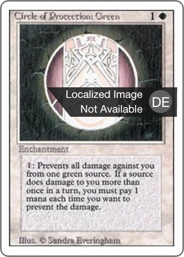 Magic: The Gathering - Schutzkreis gegen Grün - Revised Edition