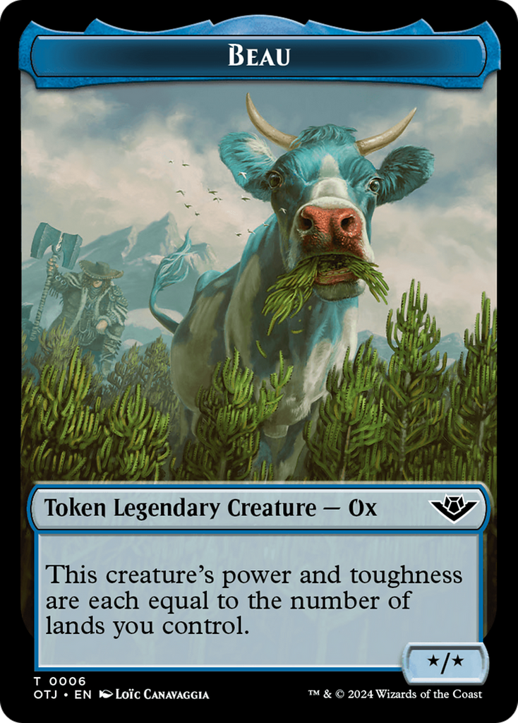 Magic: The Gathering - Beau Token - Outlaws of Thunder Junction Tokens