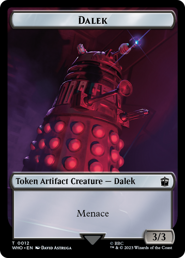 Magic: The Gathering - Dalek Token - Doctor Who Tokens
