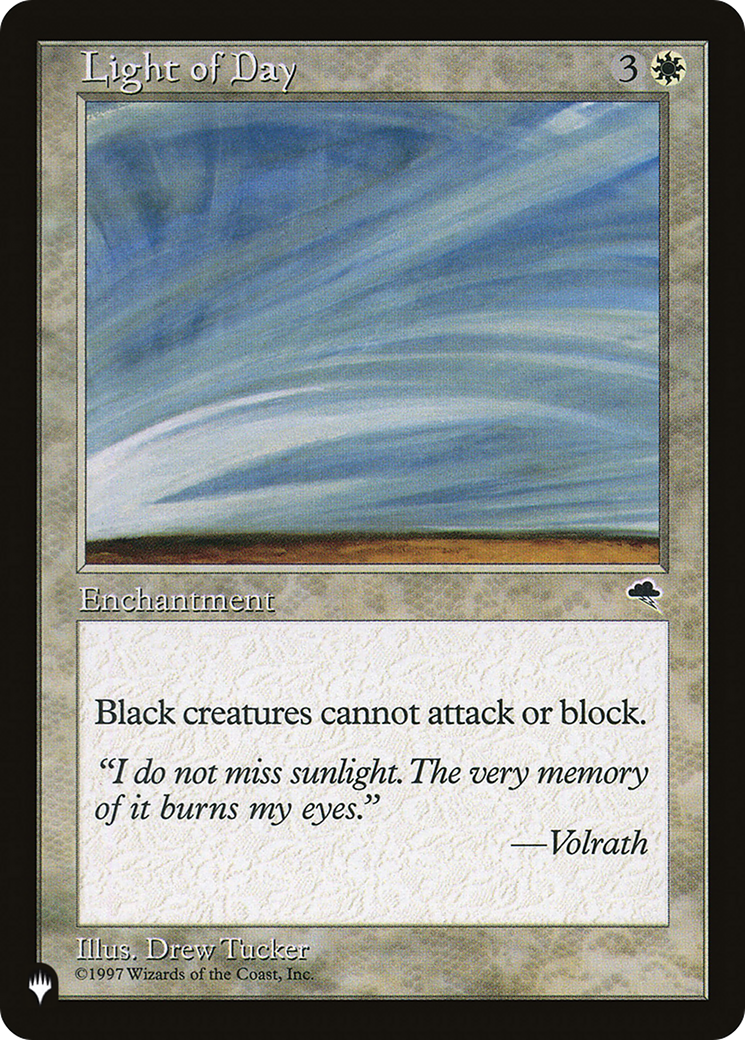 Magic: The Gathering - Light of Day - The List