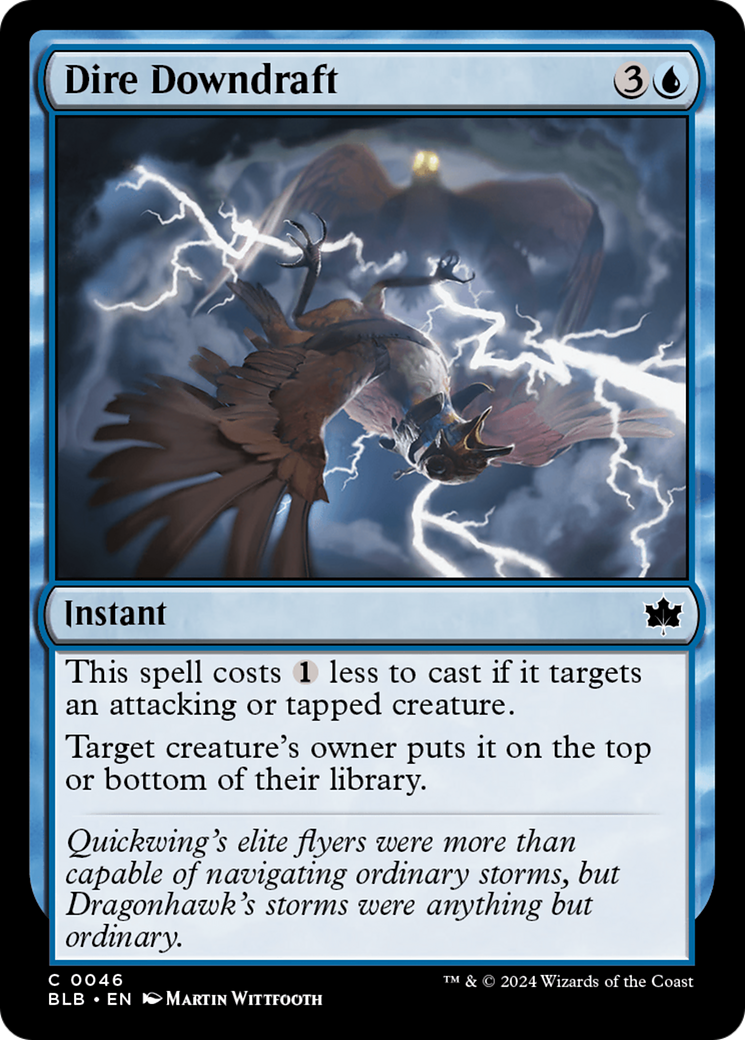 Magic: The Gathering - Dire Downdraft Foil - Bloomburrow
