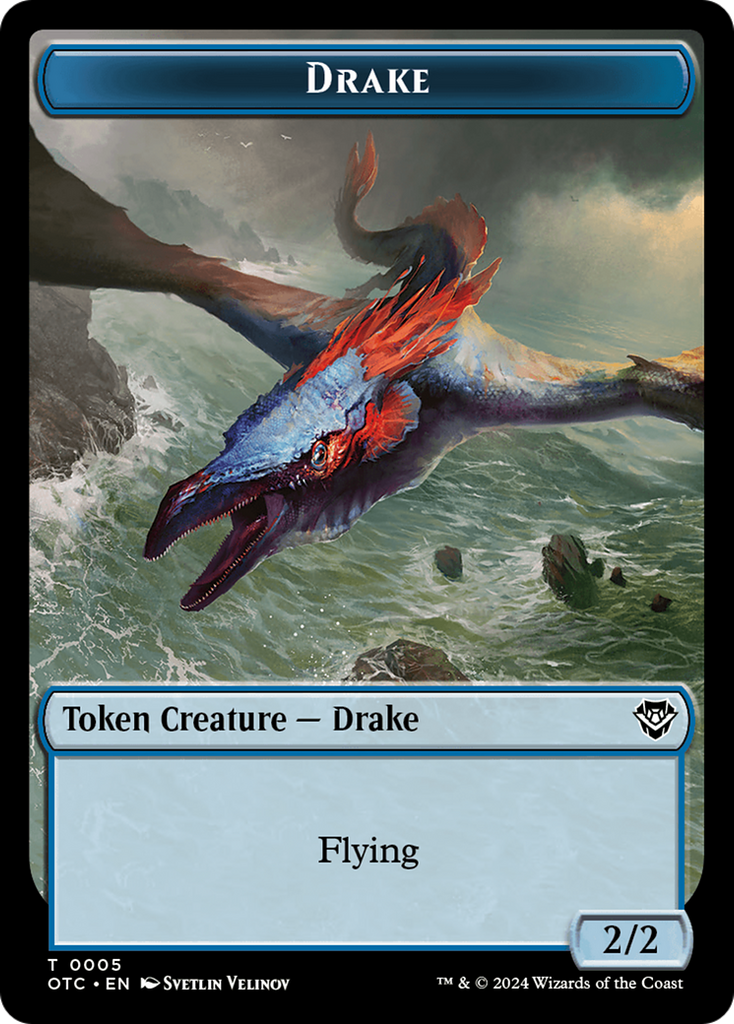 Magic: The Gathering - Drake Token - Outlaws of Thunder Junction Commander Tokens