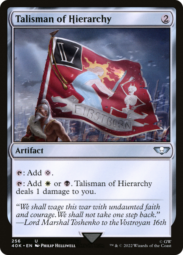 Magic: The Gathering - Talisman of Hierarchy - Warhammer 40000 Commander