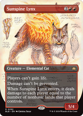 Magic: The Gathering - Sunspine Lynx Foil - Bloomburrow