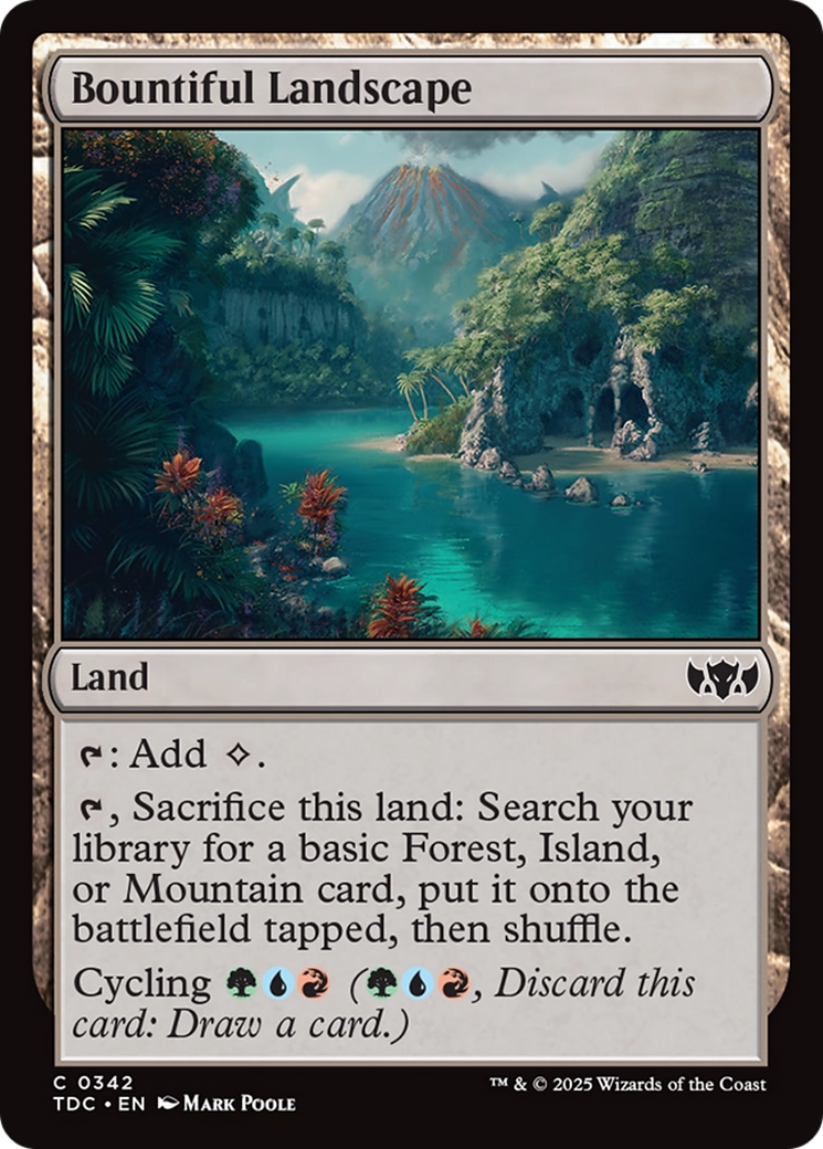 Magic: The Gathering - Bountiful Landscape - Tarkir: Dragonstorm Commander