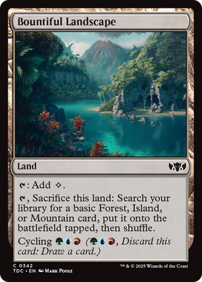 Magic: The Gathering - Bountiful Landscape - Tarkir: Dragonstorm Commander