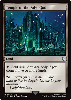 Magic: The Gathering - Temple of the False God - Final Fantasy Commander