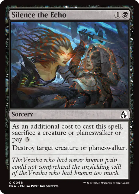 Magic: The Gathering - Silence the Echo Foil - Reality Fracture