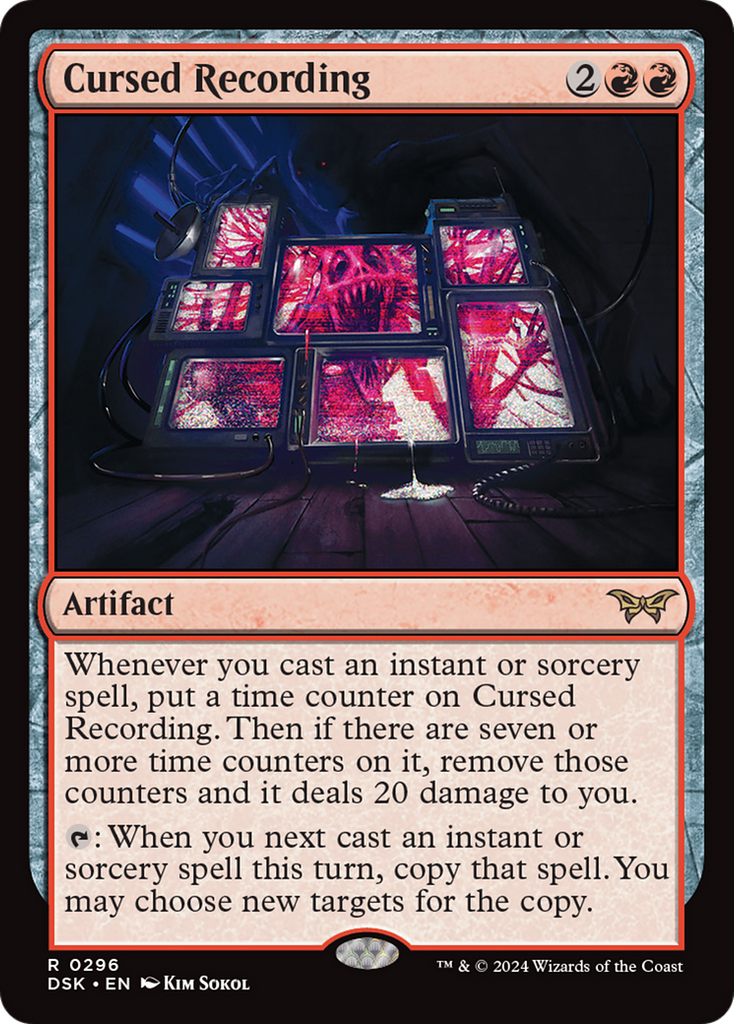 Magic: The Gathering - Cursed Recording Foil - Duskmourn: House of Horror