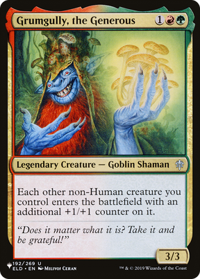 Magic: The Gathering - Grumgully, the Generous - The List