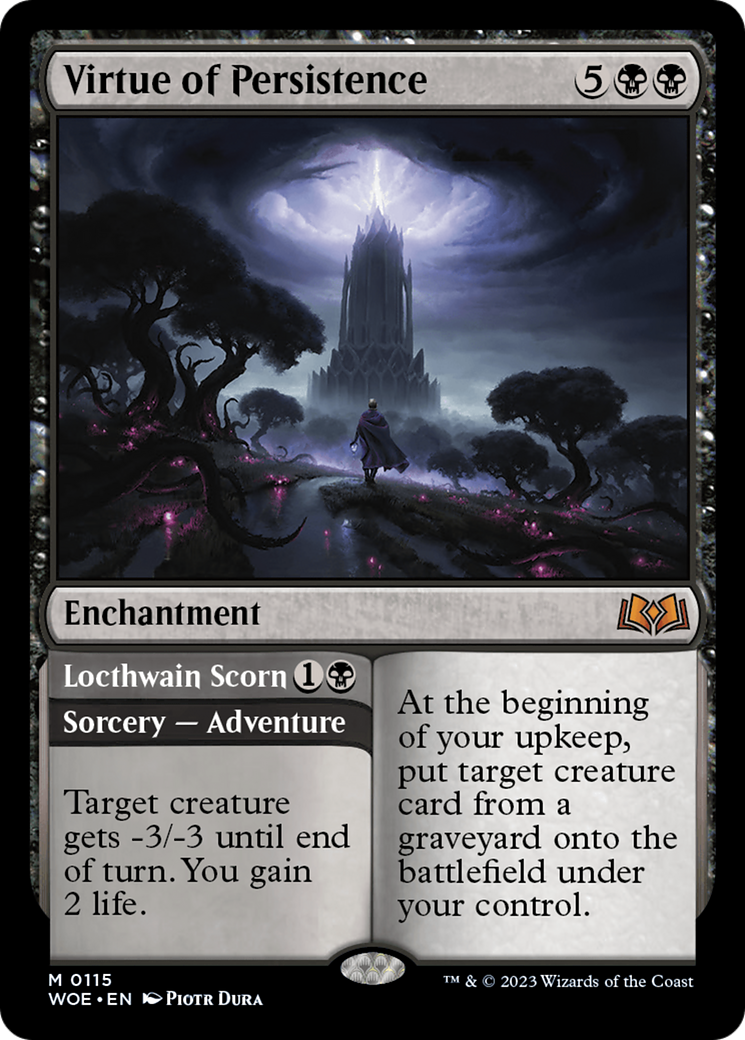 Magic: The Gathering - Virtue of Persistence // Locthwain Scorn - Wilds of Eldraine