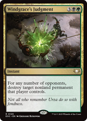 Magic: The Gathering - Windgrace's Judgment - Edge of Eternities Commander