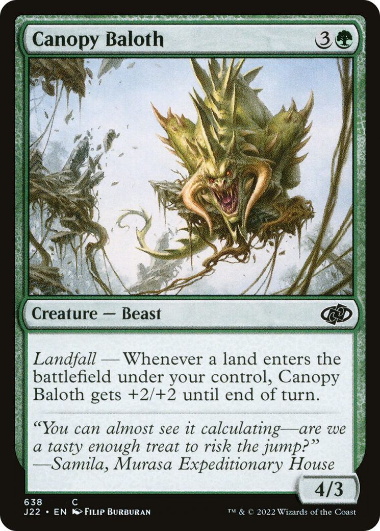 Magic: The Gathering - Canopy Baloth - Jumpstart 2022